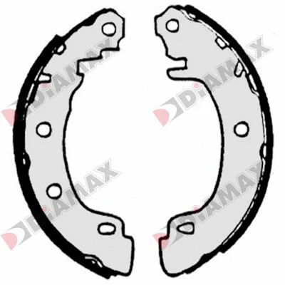 Jeu de mâchoires de frein DIAMAX N01002