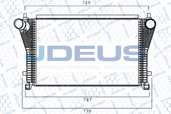 Refroidisseur d'air de suralimentation JDEUS M-830019A