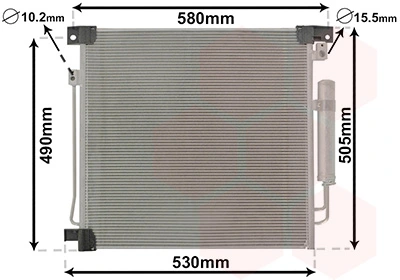 Condenseur, climatisation VAN WEZEL 32015700