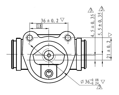 Cylindre de roue National NWC5008