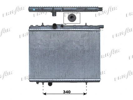 Radiateur, refroidissement du moteur FRIGAIR 0108.3036