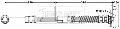Flexible de frein BORG & BECK BBH7042