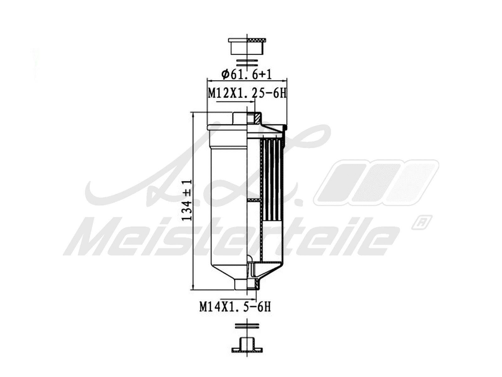 Filtre à carburant A.Z. Meisterteile AZMT-41-020-1411