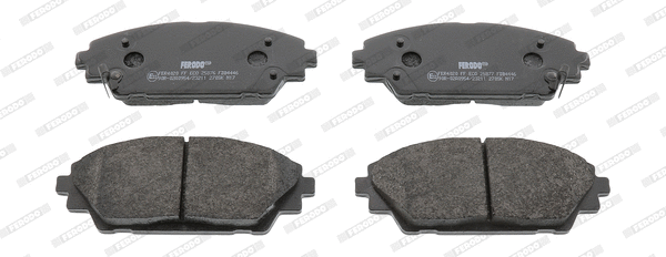 Kit de plaquettes de frein, frein à disque FERODO FDB4446
