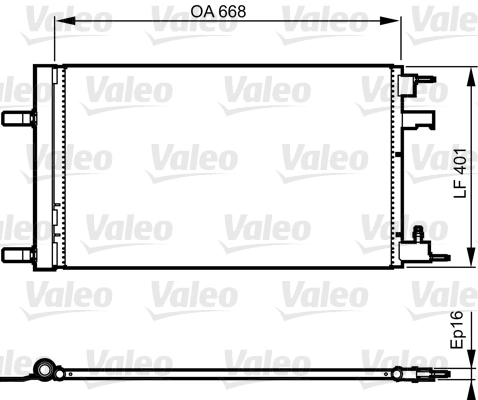Condenseur, climatisation VALEO 814202