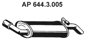 Silencieux arrière EBERSPÄCHER 644.3.005