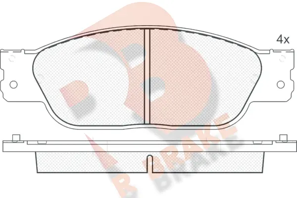 Kit de plaquettes de frein, frein à disque R BRAKE RB1545