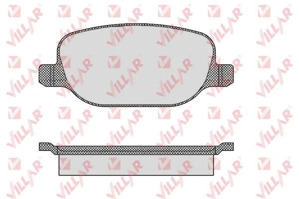 Kit de plaquettes de frein, frein à disque VILLAR 626.0855