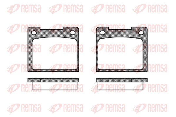 Kit de plaquettes de frein, frein à disque REMSA 0039.20