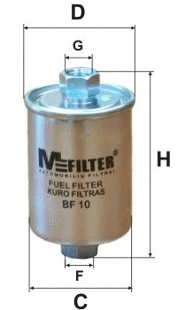 Filtre à carburant MFILTER BF 10
