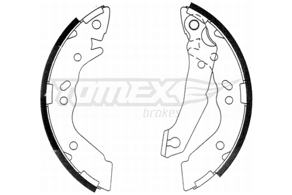 Jeu de mâchoires de frein TOMEX Brakes TX 21-36