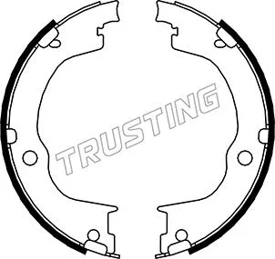 Jeu de mâchoires de frein, frein de stationnement TRUSTING 073.175