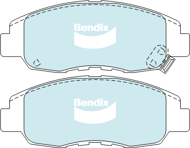 Kit de plaquettes de frein, frein à disque BENDIX-SEA DB1391 4WD