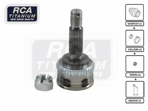 Jeu de joints, arbre de transmission RCA FRANCE HY03