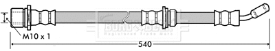 Flexible de frein BORG & BECK BBH7342