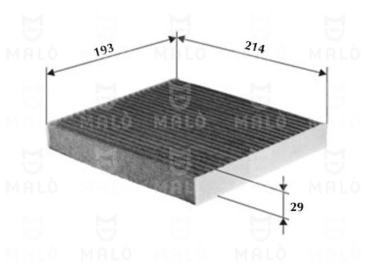 Filtre, air de l'habitacle AKRON-MALÒ 1531292