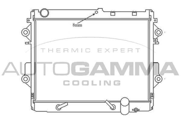 Radiateur, refroidissement du moteur AUTOGAMMA 105700
