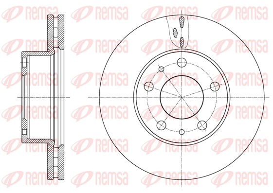 Disque de frein REMSA 61637.10