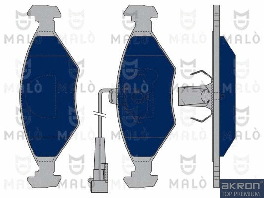 Kit de plaquettes de frein, frein à disque AKRON-MALÒ 1050072