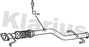 Tuyau d'échappement KLARIUS 130438