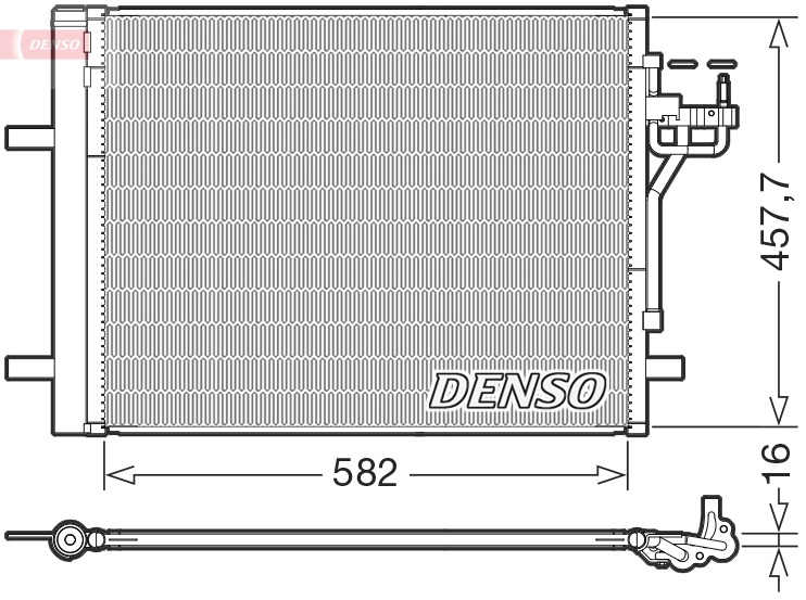 Condenseur, climatisation DENSO DCN10056