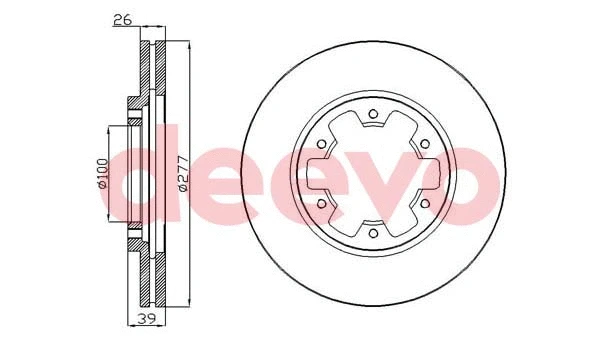 Disque de frein DEEVO BD27640