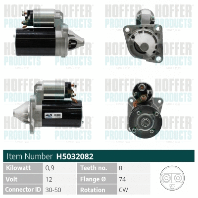 Démarreur HOFFER H5032082