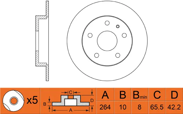 Disque de frein FIT FR0490
