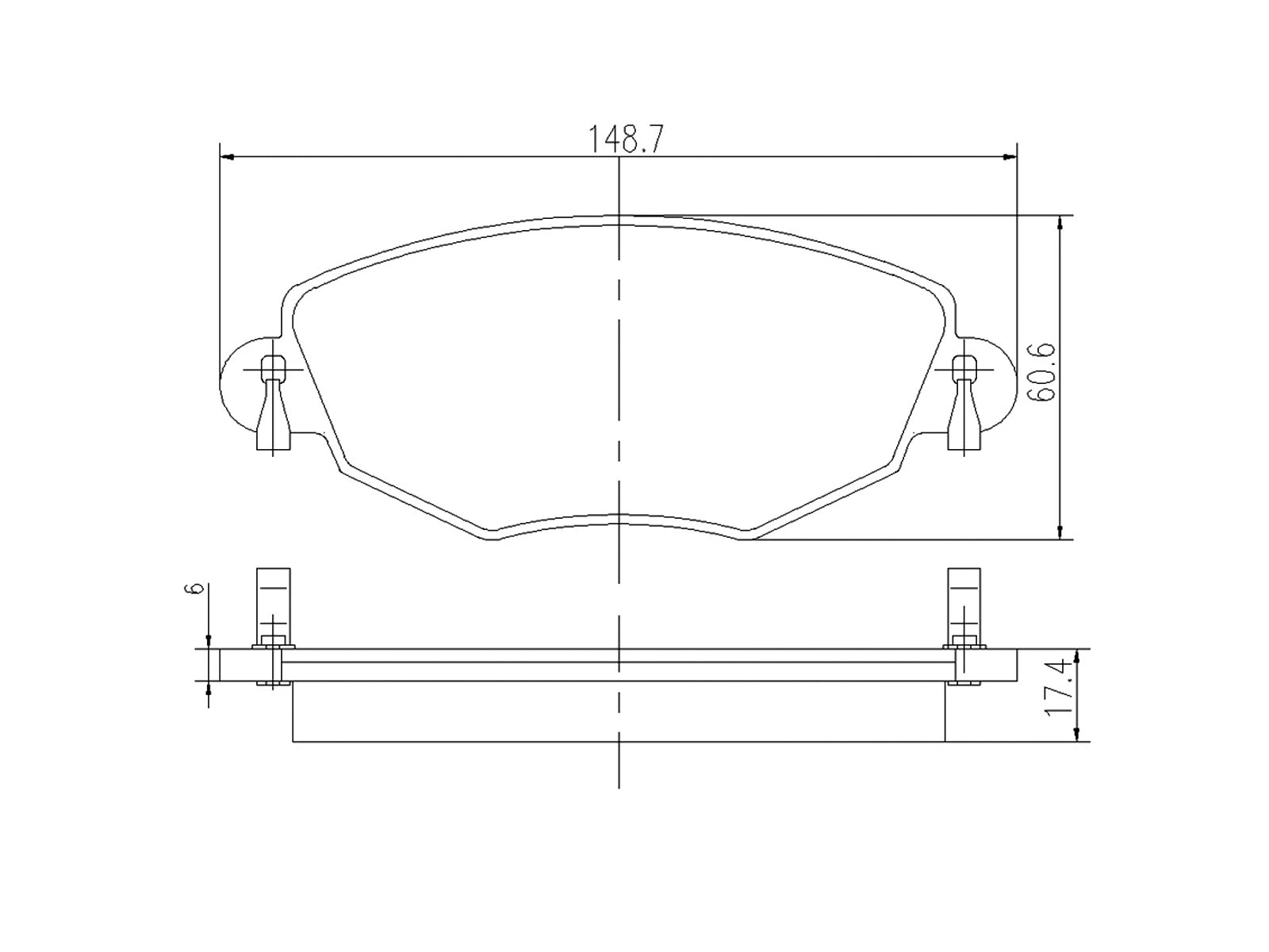 Kit de plaquettes de frein, frein à disque A.Z. Meisterteile AZMT-44-022-1096