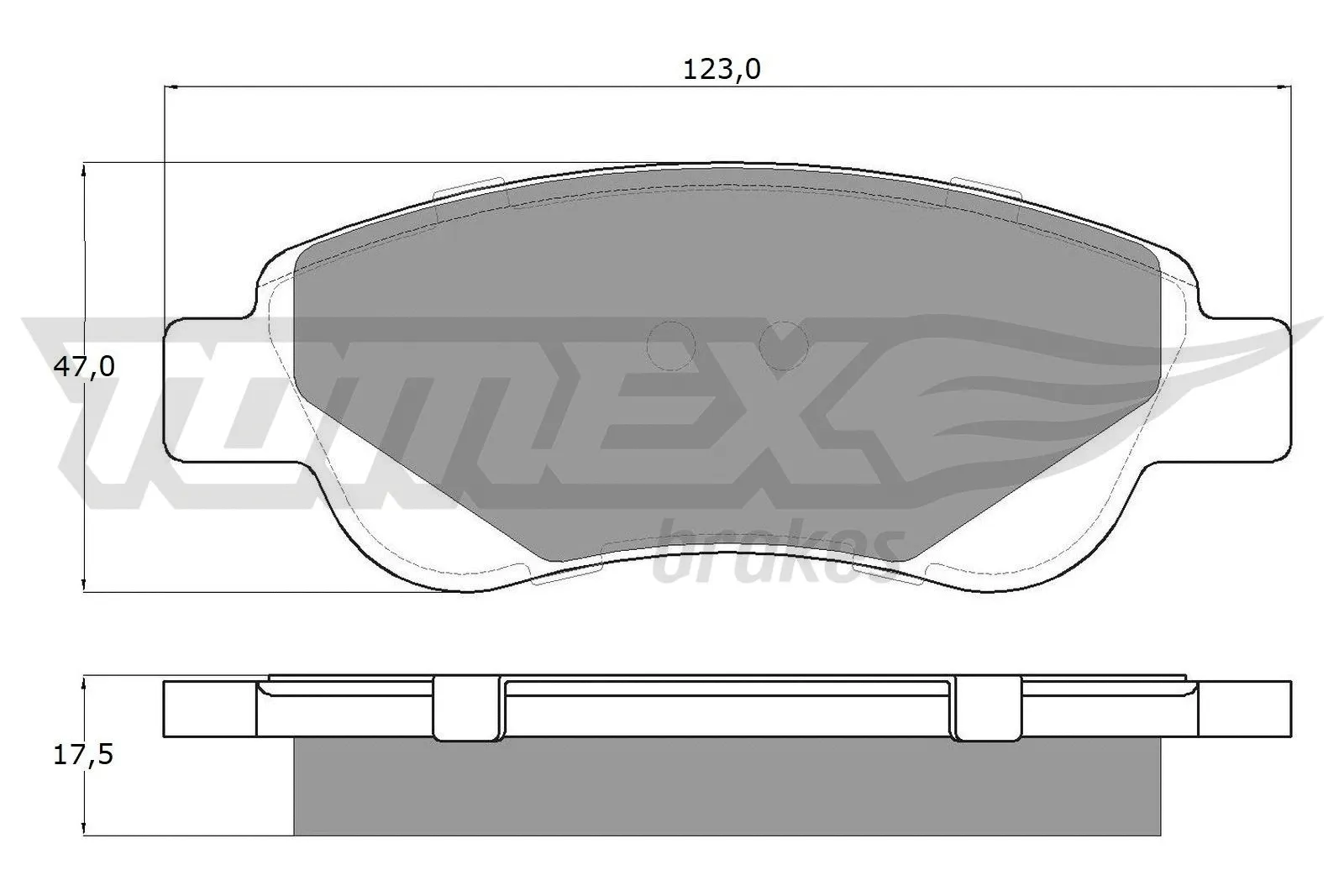 Kit de plaquettes de frein, frein à disque TOMEX Brakes TX 14-37