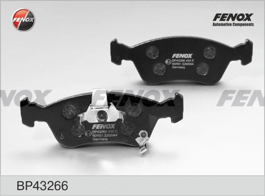 Kit de plaquettes de frein, frein à disque FENOX BP43266