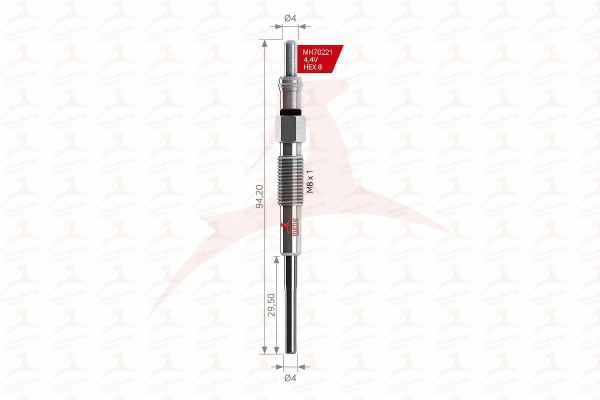 Bougie de préchauffage MEHA AUTOMOTIVE MH70221