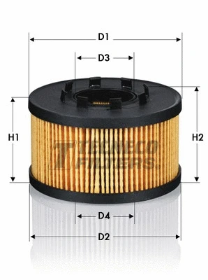 Filtre à huile TECNECO FILTERS OL0124E