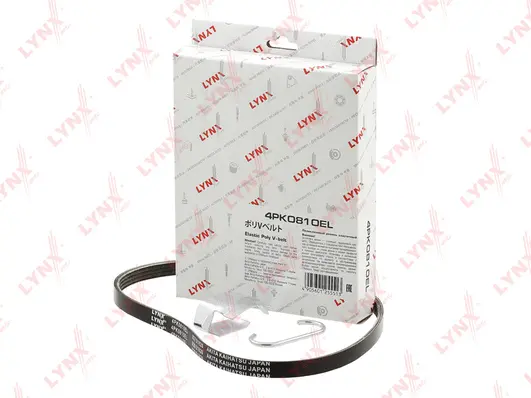 Courroie trapézoïdale à nervures LYNXAUTO 4PK0810EL