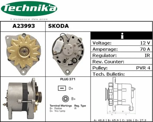 Alternateur Technika A23993
