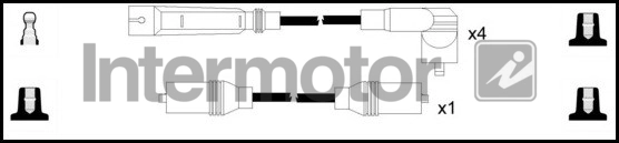 Kit de câbles d'allumage INTERMOTOR 76163