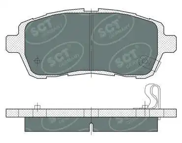 Kit de plaquettes de frein, frein à disque SCT - MANNOL SP 384 PR
