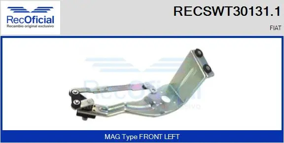 Tringlerie d'essuie-glace RECOFICIAL RECSWT30131.1