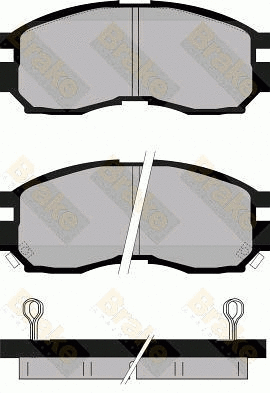 Kit de plaquettes de frein, frein à disque Brake ENGINEERING PA783