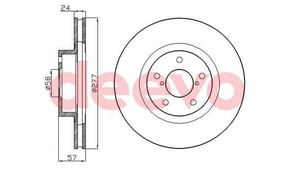Disque de frein DEEVO BD29300