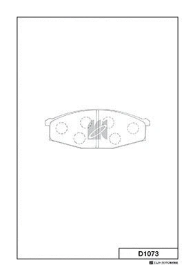 Kit de plaquettes de frein, frein à disque MK Kashiyama D1073