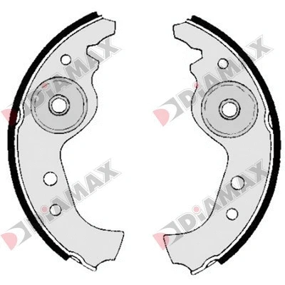 Jeu de mâchoires de frein DIAMAX N01149