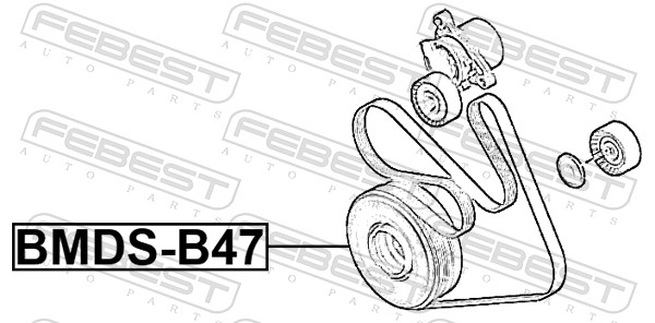 Poulie, vilebrequin FEBEST BMDS-B47