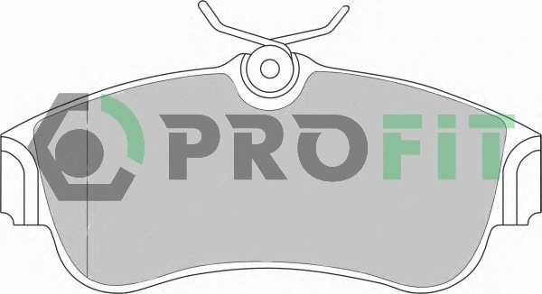 Kit de plaquettes de frein, frein à disque PROFIT 5000-0604