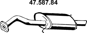 Silencieux arrière EBERSPÄCHER 47.587.84