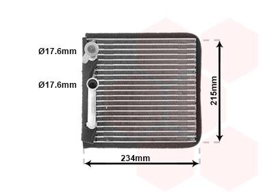 Évaporateur climatisation VAN WEZEL 1800V089