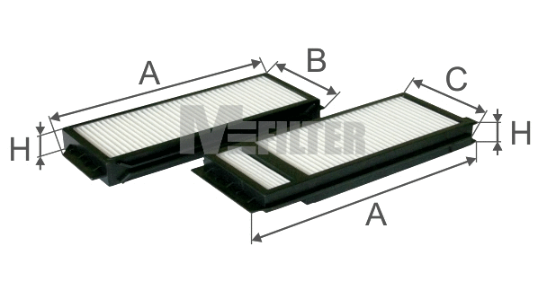 Filtre, air de l'habitacle MFILTER K 9009-2