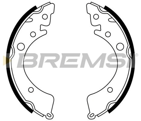 Jeu de mâchoires de frein BREMSI GF0702