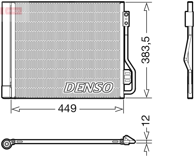 Condenseur, climatisation DENSO DCN16002