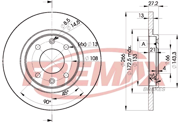 Disque de frein FREMAX BD-4692